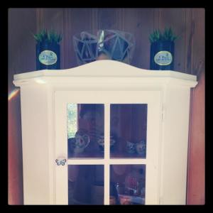 To flasker øl gjør seg som   vaser 