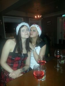 Søte Camilla og meg på "Bare Bar"