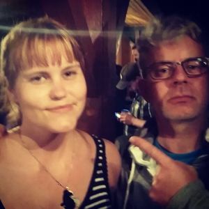 Tok en "selfie" med Knut Nærum.