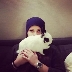 Sara har fått seg nytt "skjerf".