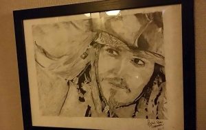 Øyvind har tegnet Jack Sparrow til meg :)