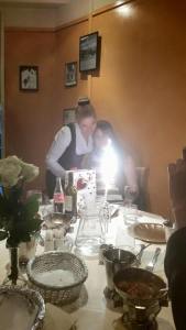 Fyrverkeri på desserten. 