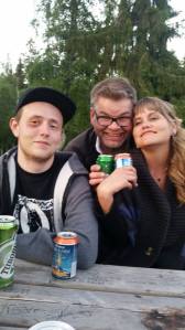 John-Are, Kjell -Gunnar og meg. 