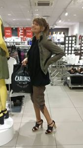 Tok på meg de nye skoene med en gang. 