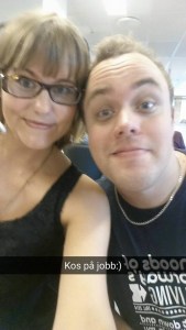 Fozzy og jeg er klare for lønningspils. 