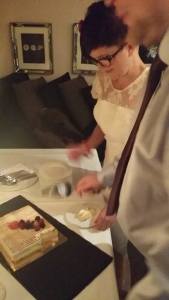 Kake med smak av pasjonsfrukt. 