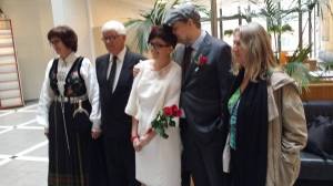 Endelig mann og kone. 